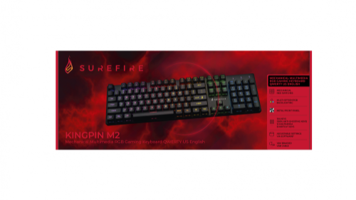 Verbatim KingPin M2 keyboard Gaming USB QWERTZ UK English Black