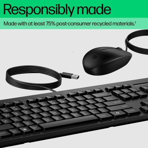 HP 225 Wired Mouse and Keyboard Combo