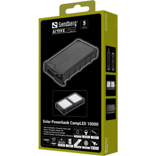 Sandberg Solar Powerbank CampLED 10000