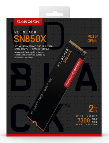 Western Digital Black WD_BLACK™ SN850X NVMe™ SSD POWERED BY SANDISK 2 TB