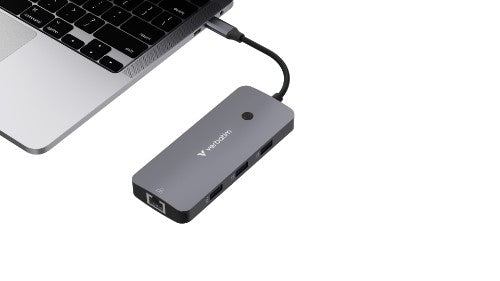 Verbatim CMH-09 USB Type-C 10000 Mbit/s Silver