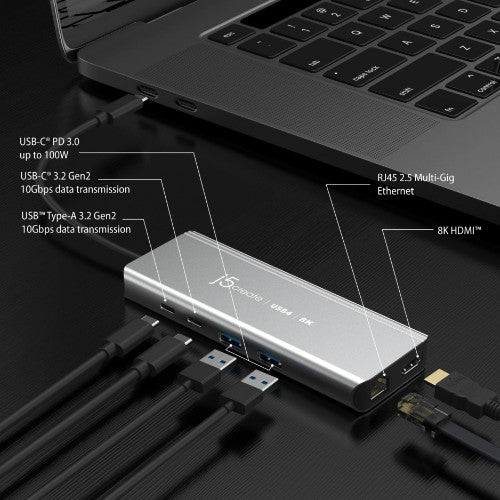 j5create JCD403 USB4® 8K Multi-Port Hub