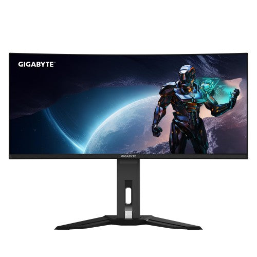 GIGABYTE MO34WQC2 34" OLED WQHD Curved Gaming Monitor - 3440 x 1440, 240Hz, 0.03ms, KVM, 250 cd/m², FreeSync Premium Pro, DisplayHDR True Black 400, HDMI 2.1, Displayport 1.4