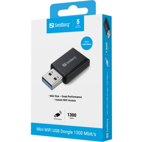Sandberg Mini Wifi Dongle 1300 Mbit/s