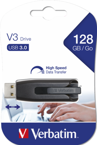 Verbatim V3 - USB 3.0 Drive 128 GB - Black
