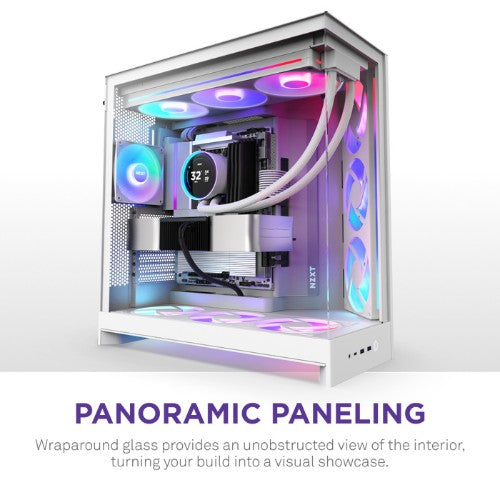 NZXT H9 Flow RGB Midi Tower White
