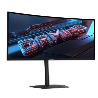 GIGABYTE G34WQC2 34” WQHD Curved Gaming Monitor - 3440 x 1440, 1500R, 200Hz, 1ms, 450 cd/m2, AMD FreeSync Premium, DisplayHDR 400, HDMI 2.0, Displayport 1.4