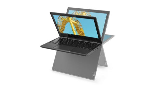 Lenovo 300e Windows 2nd Gen Intel® Celeron® N N4120 Hybrid (2-in-1) 29.5 cm (11.6") Touchscreen HD 4 GB LPDDR4-SDRAM 64 GB eMMC Wi-Fi 5 (802.11ac) Windows 10 Pro Education Black