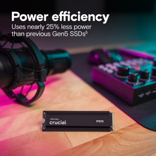 Crucial CT2000P510SSD5 internal solid state drive 2 TB M.2 PCI Express 5.0 NVMe TLC