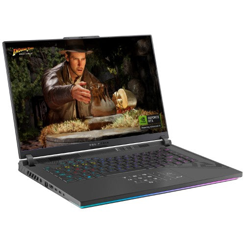 ASUS ROG Strix G16 G614PM-RV007W AMD Ryzen™ 9 8940HX Laptop 40.6 cm (16") WUXGA 16 GB DDR5-SDRAM 1 TB SSD NVIDIA GeForce RTX 5060 Wi-Fi 6E (802.11ax) Windows 11 Home Black, Grey
