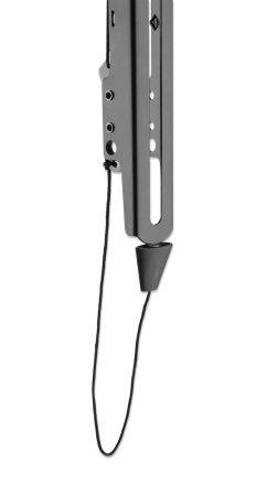 Manhattan Wall Mount for TV & Monitors (Fixed Low Profile), For screens 43" to 100", VESA compatability: all between 200x200mm and 800x400mm - check the dimensions of the four mounting holes on back of screen to ensure it fits, Max 70kg, Black, Bracket