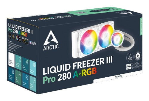 ARCTIC Liquid Freezer III Pro 280 A-RGB (White) Multi Compatible All-in-One CPU Water Cooler with A-RGB