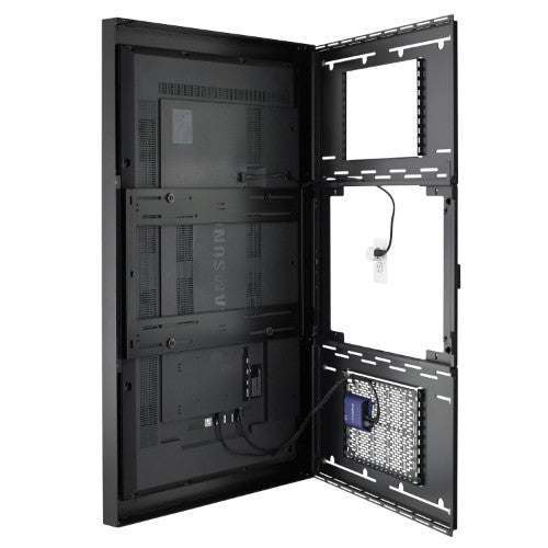 Chief ImpactTM On-Wall Kiosk - Portrait 43 Inch Black