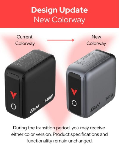 Verbatim Mini GaN Charger 140W with Display