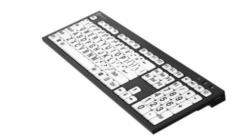 Logickeyboard LKB-BRALPBW-BJPU-UK keyboard Home USB QWERTY English White, Black