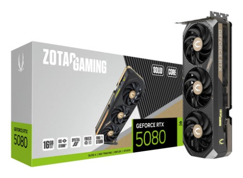 Zotac GAMING GeForce RTX 5080 SOLID CORE NVIDIA 16 GB GDDR7