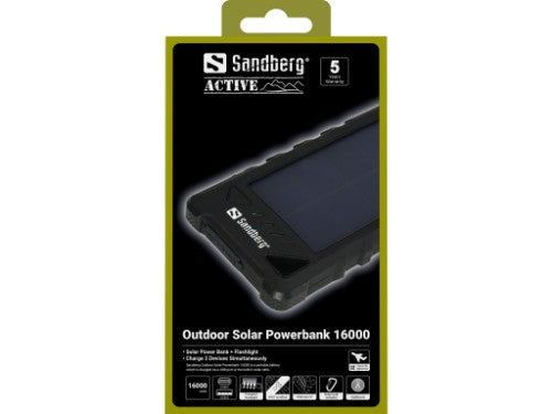 Sandberg Outdoor Solar Powerbank 16000