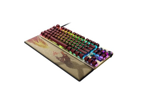 Razer Huntsman V3 Pro Tenkeyless keyboard Gaming USB QWERTY UK International Gold, Yellow