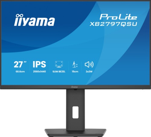 iiyama ProLite XB2797QSU-B1 computer monitor 68.6 cm (27") 2560 x 1440 pixels Quad HD LED Black