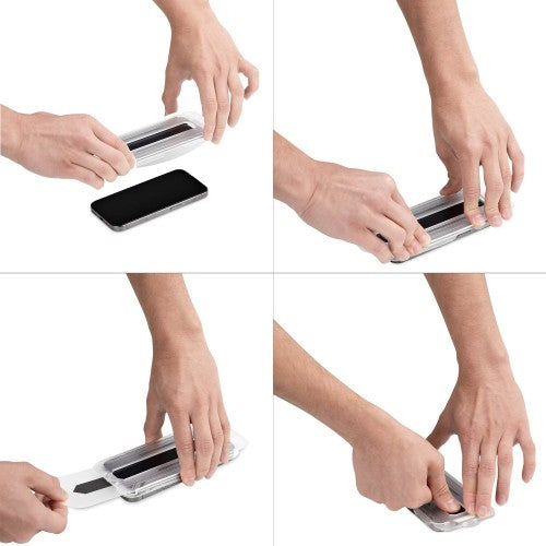 StarTech.com 4-Way 360 Privacy Screen For iPhone 16 Plus, Supports Portrait/Landscape Orientation, Touch-Enabled, Tempered Glass Protector, 4Way Filter, TAA