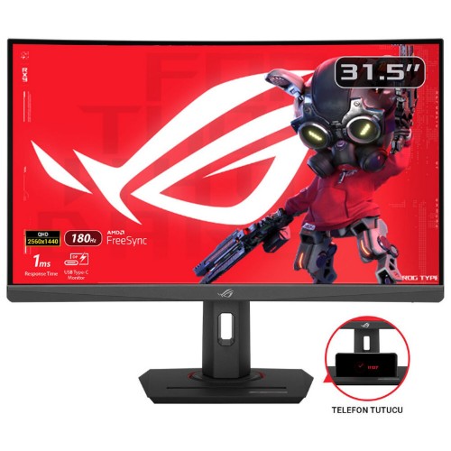 ASUS ROG Strix XG32WCS computer monitor 80 cm (31.5") 2560 x 1440 pixels Quad HD LED Black