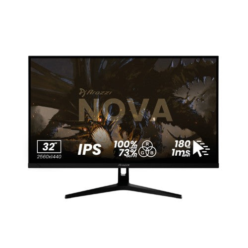 Arozzi Nova 32″ computer monitor 80 cm (31.5") 2560 x 1440 pixels LED Black