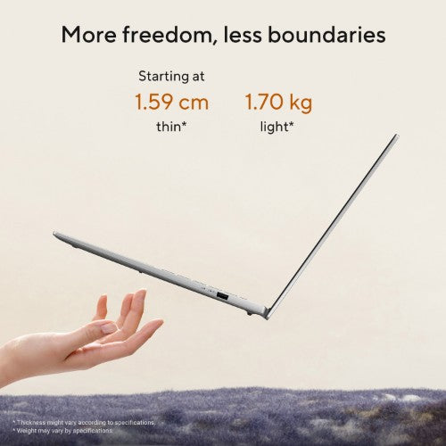 ASUS Vivobook S16 M3607GA-SH004W Copilot+ PC AMD Ryzen™ AI 7 445 Laptop 40.6 cm (16") WUXGA 32 GB DDR5-SDRAM 1 TB SSD Wi-Fi 6 (802.11ax) Windows 11 Home Grey