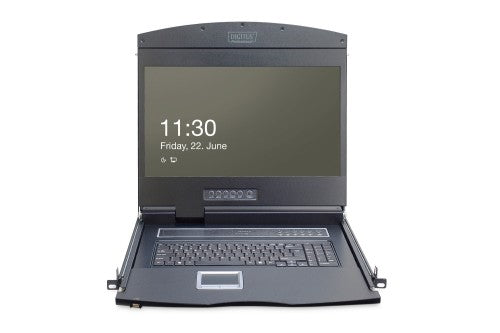 Digitus 19" LCD KVM Console, 16-Port Cat 5, US Keyboard