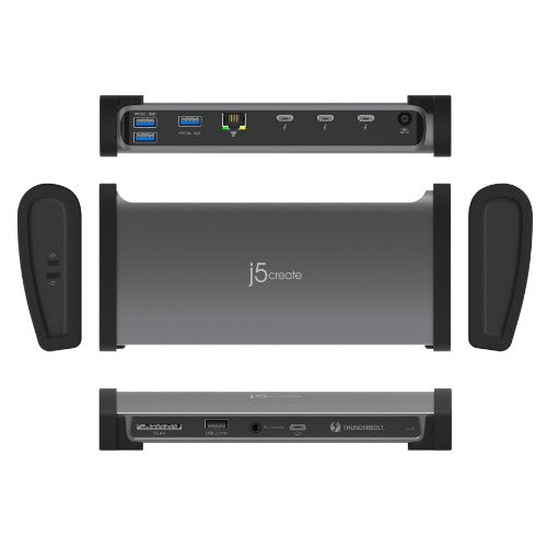 j5create JTD562-FN laptop dock/port replicator Wired Thunderbolt 4 Grey