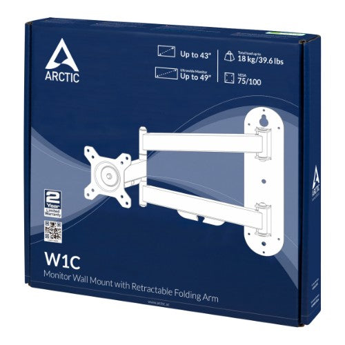ARCTIC W1C - Wall Mount with Retractable Folding Arm