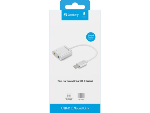 Sandberg USB-C to Sound Link