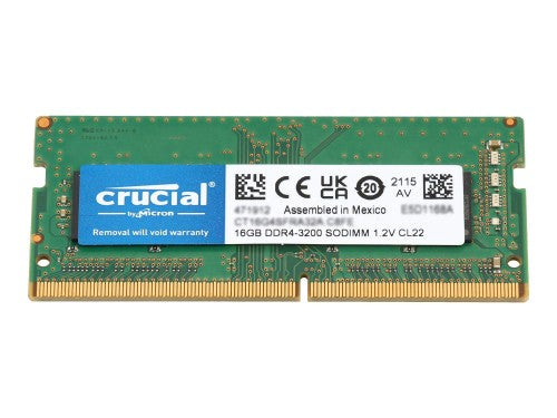 Crucial CT16G4SFRA32A memory module 16 GB 1 x 16 GB DDR4 260-pin SO-DIMM