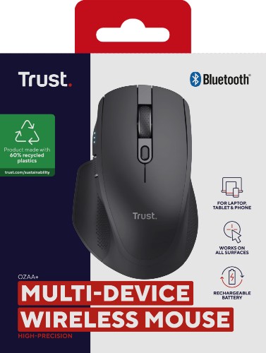Trust Ozaa+ mouse Office Right-hand RF Wireless + Bluetooth Optical 3200 DPI