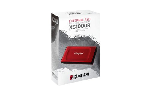 Kingston Technology 1TB XS1000 Red External USB 3.2 Gen 2 Portable Solid State Drive