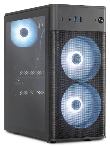 ERAZER RECON P45 MD340057 AMD Ryzen™ 5 5500 32 GB DDR4-SDRAM 1 TB SSD NVIDIA GeForce RTX 5060 Windows 11 Home Desktop PC Black