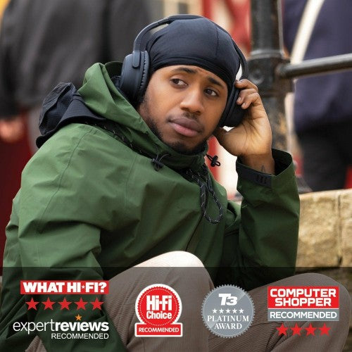 Lindy BNX-60 Wireless Active Noise Cancelling Headphones with aptX, Matt Black