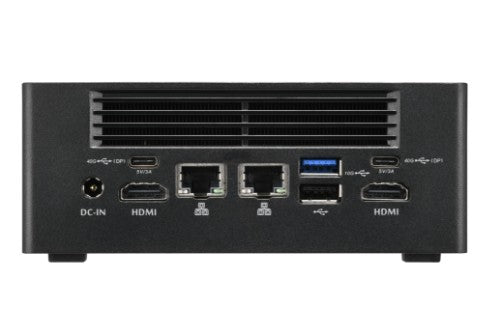 Shuttle Nano PC NA10H7, AMD Ryzen™ 7-8845HS APU, Radeon780M , 2xHDMI, 2xUSB-C 4.0(DP), 2x2.5Gbit LAN, 24/7 permanent operation, incl. VESA