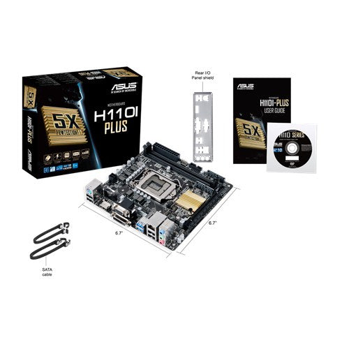 ASUS H110I-Plus Intel® H110 LGA 1151 (Socket H4) mini ITX