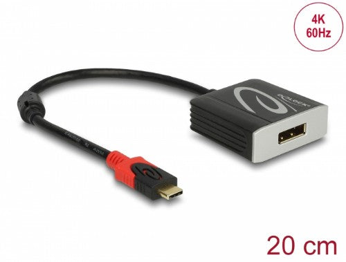 DeLOCK 63312 USB graphics adapter 4096 x 2160 pixels Black