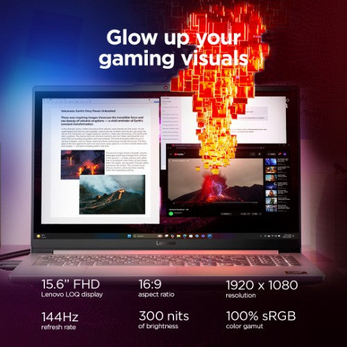 Lenovo LOQ 15ARP10E AMD Ryzen™ 7 170 Laptop 39.6 cm (15.6") Full HD 16 GB DDR5-SDRAM 1 TB SSD NVIDIA GeForce RTX 3050 Wi-Fi 6 (802.11ax) Windows 11 Home Grey English