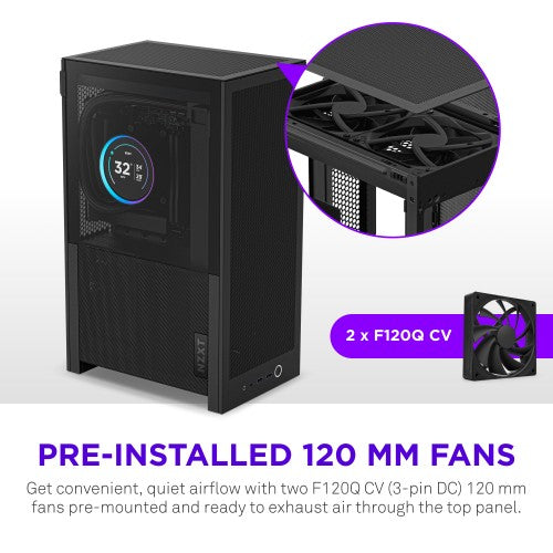 NZXT H2 Flow Small Form Factor (SFF) Black