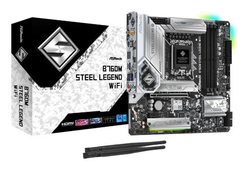 Asrock B760M Steel Legend WiFi Intel B760 LGA 1700 micro ATX