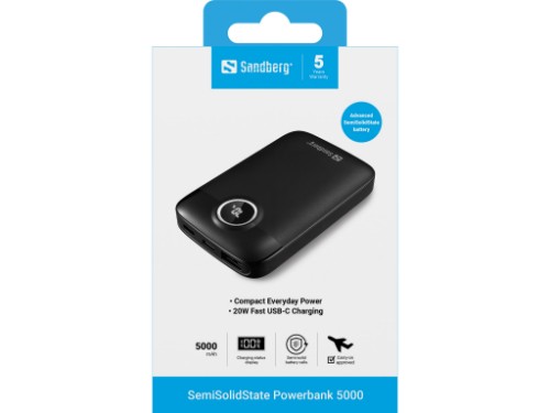 Sandberg SemiSolidState Powerbank 5000