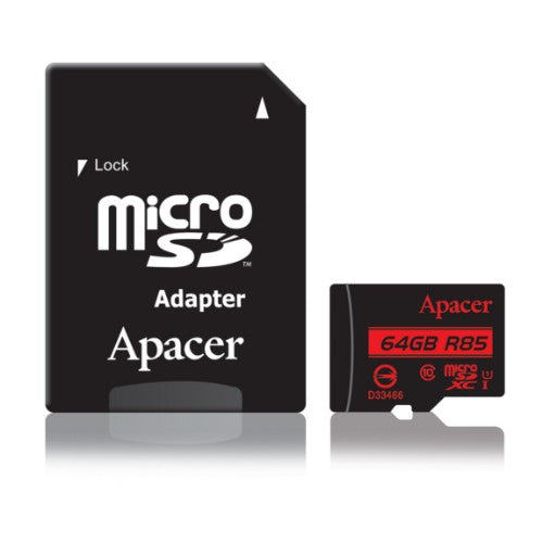 Apacer microSDXC UHS-I U1 Class10 memory card 64 GB