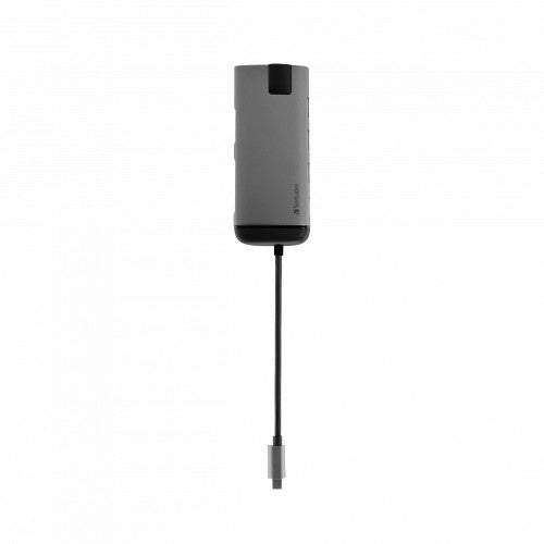 Verbatim 49142 laptop dock/port replicator USB 3.2 Gen 1 (3.1 Gen 1) Type-C Black, Silver