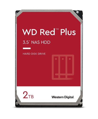 Western Digital Red Plus internal hard drive 2 TB 5400 RPM 64 MB 3.5" Serial ATA