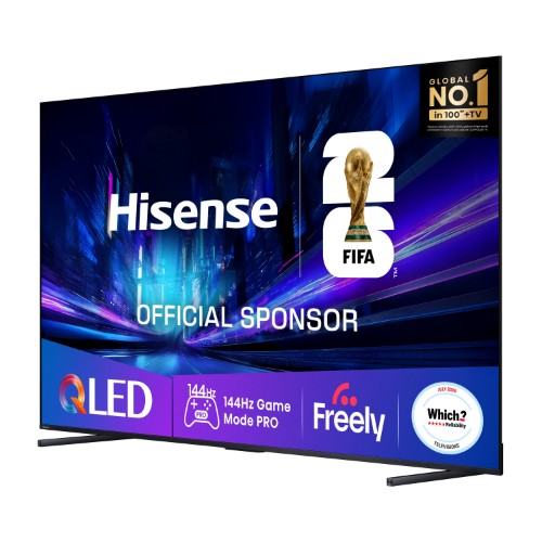 Hisense 100" E78QTUK PRO 144Hz QLED Smart AI TV with Freely
