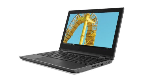 Lenovo 300e 2nd Gen (AMD) AMD 3000 3015e Hybrid (2-in-1) 29.5 cm (11.6") Touchscreen HD 4 GB DDR4-SDRAM 64 GB eMMC Wi-Fi 6 (802.11ax) Windows 10 Pro Black