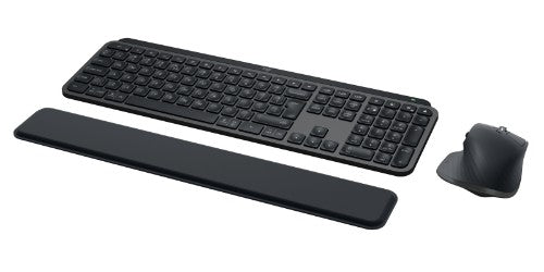 Logitech Master MX Keys Combo for Bussiness keyboard Mouse included Office RF Wireless + Bluetooth QWERTY US International Graphite