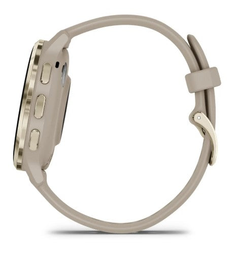 Garmin Venu 3S 3.05 cm (1.2") AMOLED 41 mm Digital 390 x 390 pixels Touchscreen Gold, Grey Wi-Fi GPS (satellite)